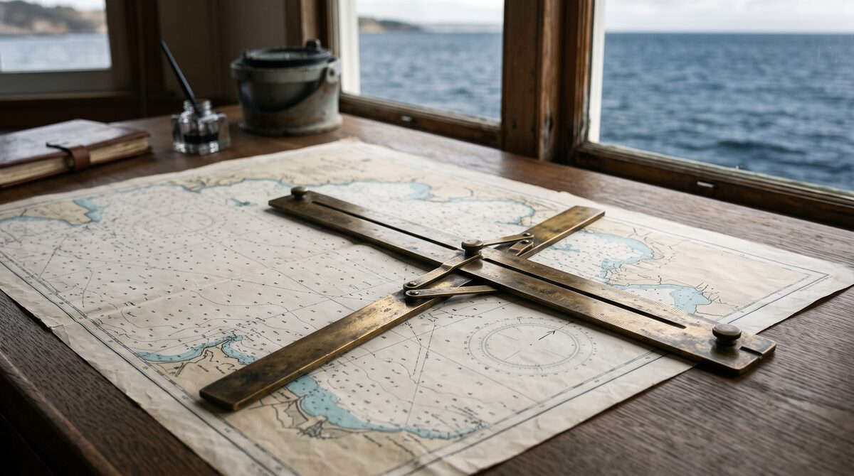 Maritime chart and navigation instruments